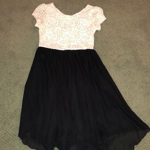 Black and White Sequined Dress, Kids size 14!
